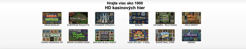 Grand Mondial Casino - Viac než 1 000 hier