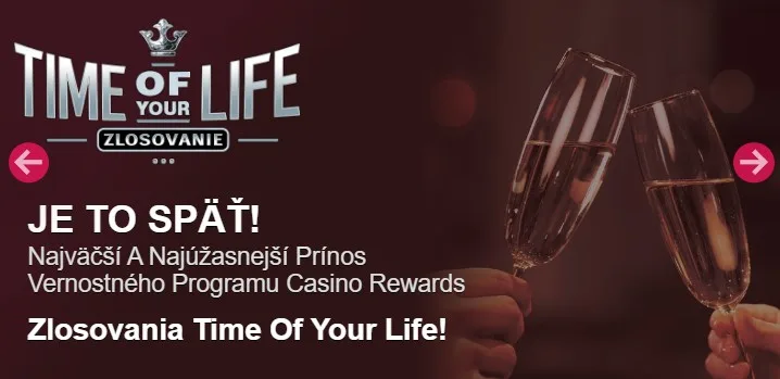Čo je lotéria Time Of Your Life Sweepstakes od Grand Mondial Casino?