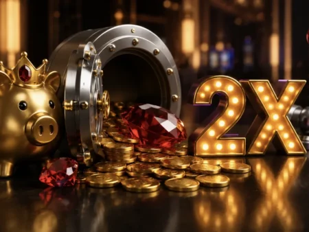 Bonus mesiaca: Dvojnásobok bodov na Area Link™ Bank Blast v Grand Mondial Casino
